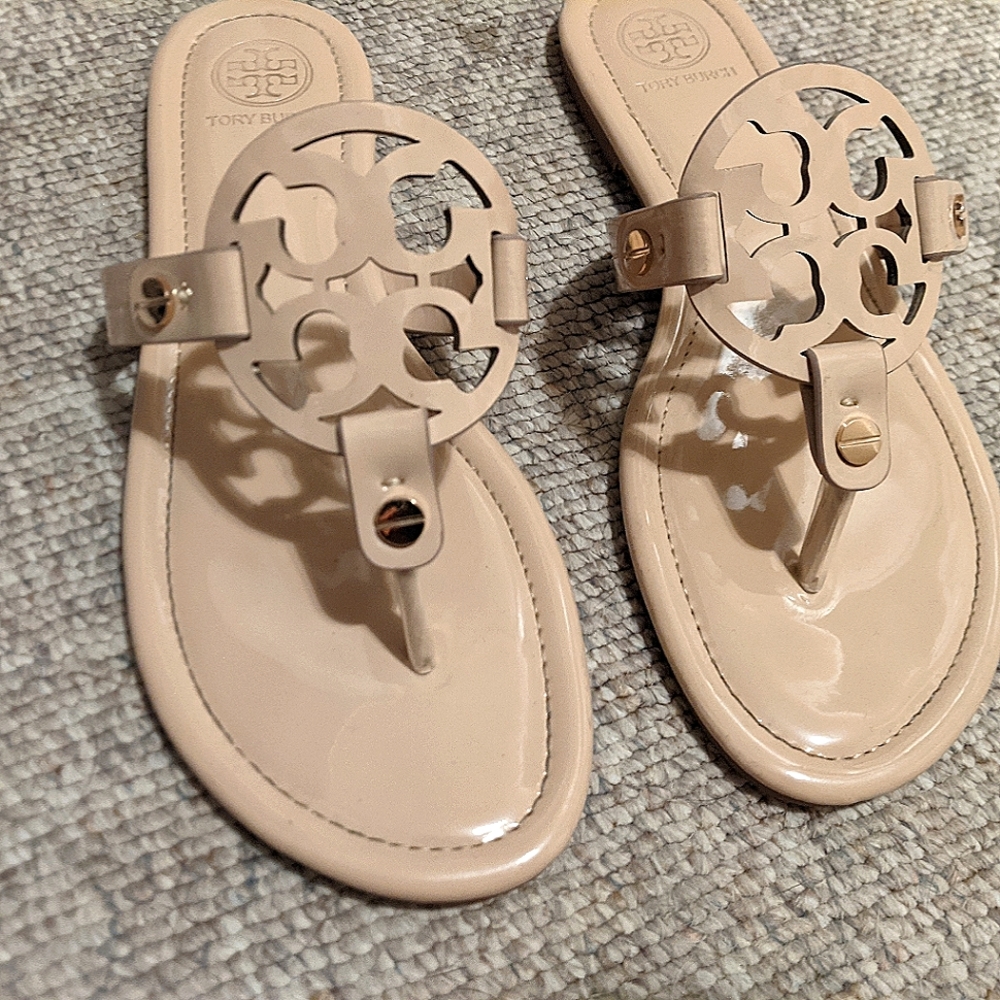 Tory Burch Patent Miller Sandals